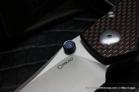 DISCONTINUED - Farko knife (red G10, M390, Ti, bearings)