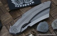 Seraphim Knives Nautilus custom knife (M390, Ti) 