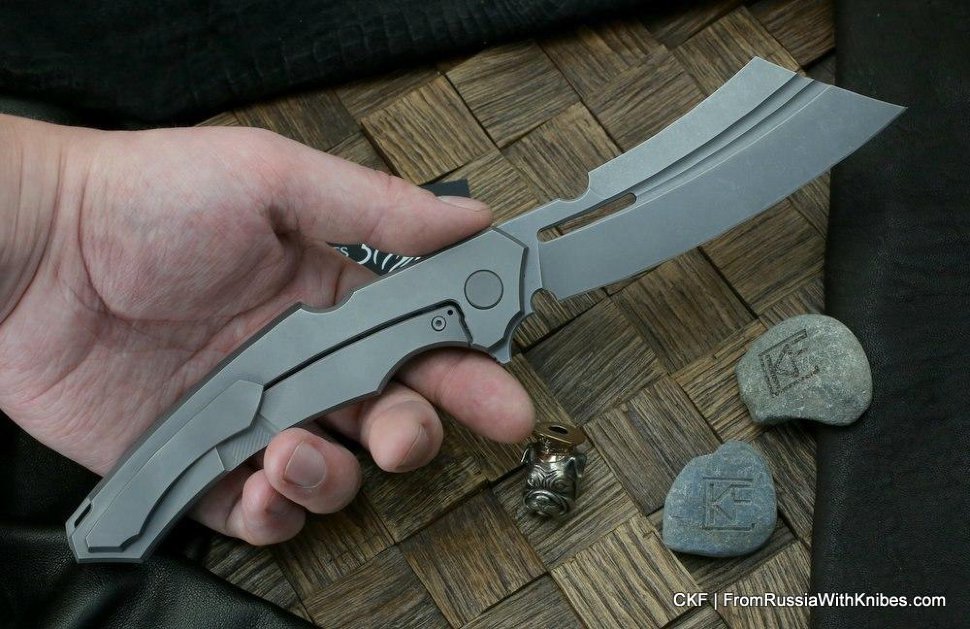 Seraphim Knives Nautilus custom knife (M390, Ti) 