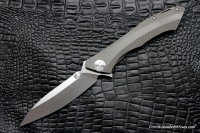 DISCONTINUED - Rabbit Knife (Alexey Konygin design, s35vn, titanium, bearings)