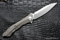 DISCONTINUED - Rabbit Knife (Alexey Konygin design, s35vn, titanium, bearings)