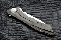 DISCONTINUED - Rabbit Knife (Alexey Konygin design, s35vn, titanium, bearings)