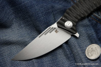 DISCONTINUED - Morrf-3.2 Knife (Evgeny Muan design, S35VN, bearings, CF+Ti)