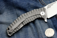 DISCONTINUED - Morrf-3.2 Knife (Evgeny Muan design, S35VN, bearings, CF+Ti)