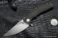 DISCONTINUED - Morrf-3.2 Knife (Evgeny Muan design, S35VN, bearings, CF+Ti)