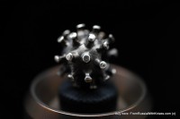 Covid-19 Bead (White Metal)