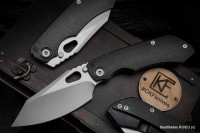 $150 First payment ($730 total) - CKF/Rotten Evo 3.0C (dark Ti handle, ZircuTi pivot collar, Zirc backspacer, Ti clip, M390 handrubbed satin)