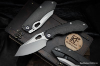 $150 First payment ($730 total) - CKF/Rotten Evo 3.0C (dark Ti handle, ZircuTi pivot collar, Zirc backspacer, Ti clip, M390 handrubbed satin)