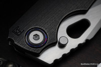 $150 First payment ($730 total) - CKF/Rotten Evo 3.0C (dark Ti handle, ZircuTi pivot collar, Zirc backspacer, Ti clip, M390 handrubbed satin)