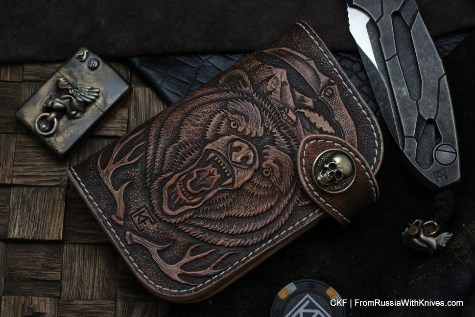 Custom Leather Wallet CKF Medved-1