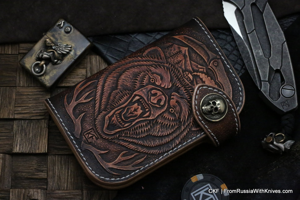 Custom Leather Wallet CKF Medved-2