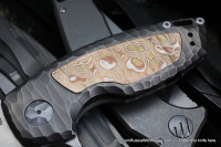 Customized PeaceDuke (M390, Ti, mokume)