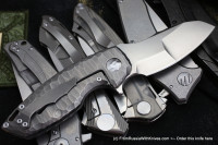 Customized PeaceDuke (M390, Ti, mokume)