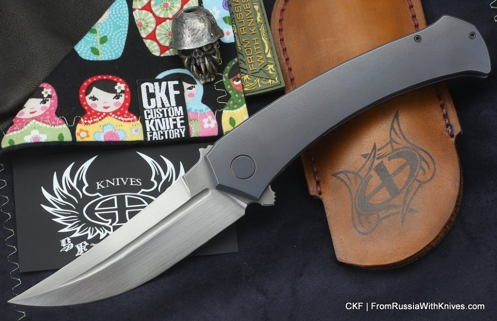 Seraphim Vect custom knife (M390, Ti) 