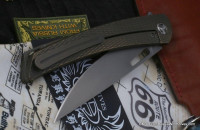 Seraphim Needle Y custom knife (M390, Ti)