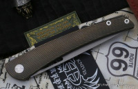 Seraphim Needle Y custom knife (M390, Ti)