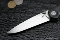 DISCONTINUED - Sukhoi Knife (Anton Malyshev design, S35VN, 2rbs, titanium+CF)