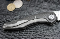 DISCONTINUED - Sukhoi Knife (Anton Malyshev design, S35VN, 2rbs, titanium+CF)