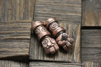 Bronze pair of mini-beads Hellboy Fist 39.1