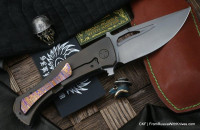 Seraphim Apach custom knife (M390, Timascus clip)