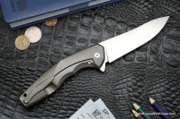 DISCONTINUED - ELF Knife (Anton Malyshev design, S35VN, bearings, titanium+CF)