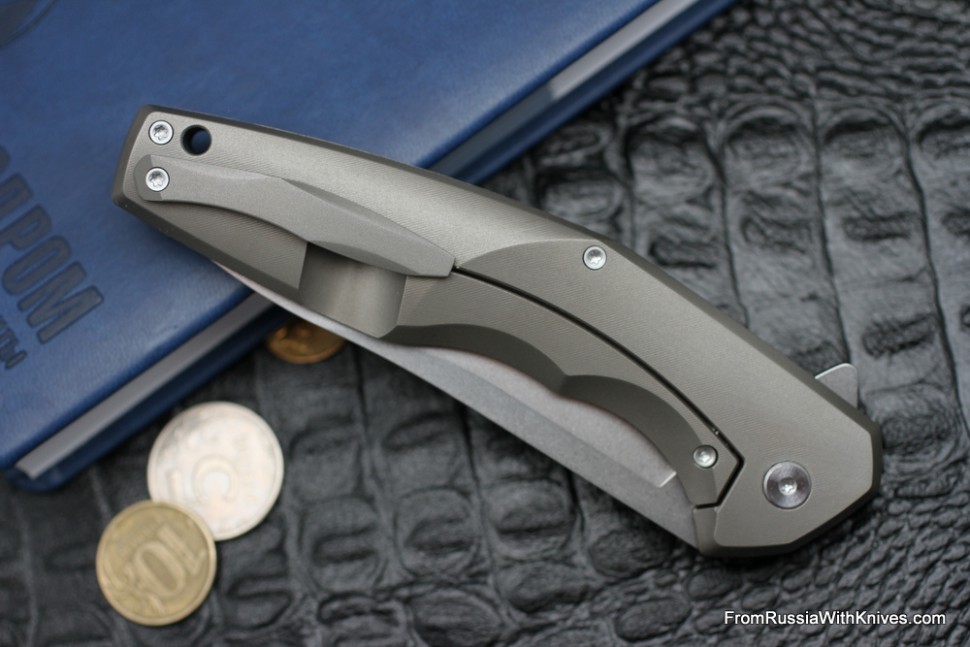 DISCONTINUED - ELF Knife (Anton Malyshev design, S35VN, bearings, titanium+CF)