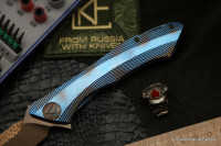 #20 Rabbit Knife customized (Alexey Konygin design, s35vn, titanium, bearings)