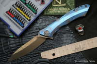 #20 Rabbit Knife customized (Alexey Konygin design, s35vn, titanium, bearings)