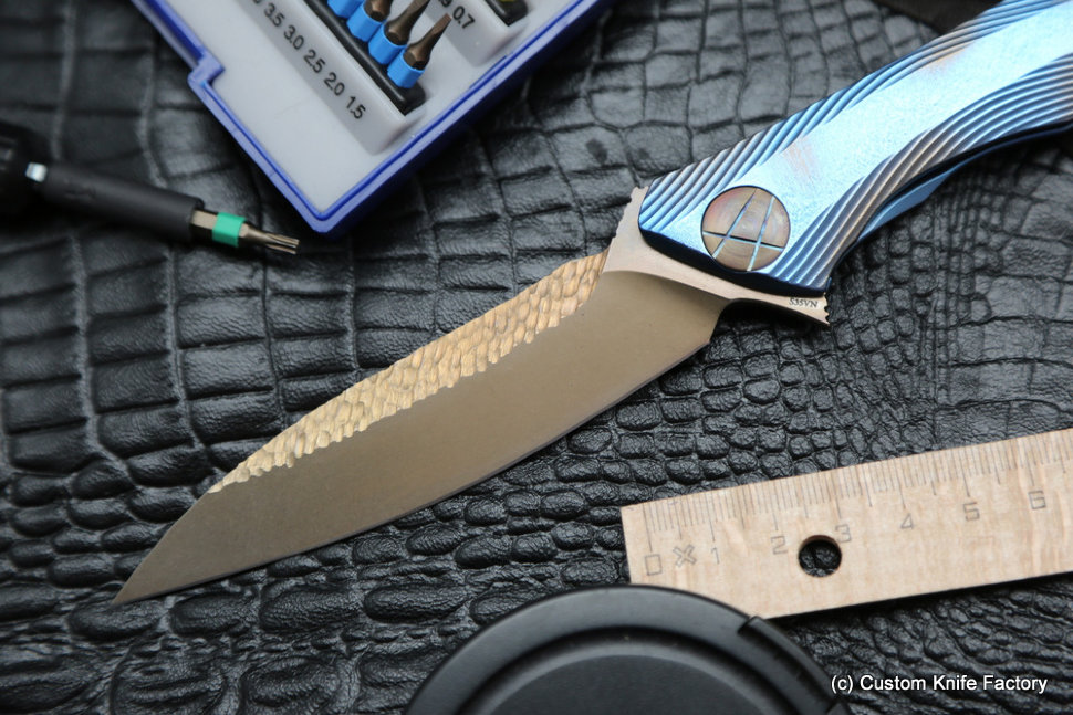 #20 Rabbit Knife customized (Alexey Konygin design, s35vn, titanium, bearings)