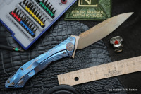#20 Rabbit Knife customized (Alexey Konygin design, s35vn, titanium, bearings)