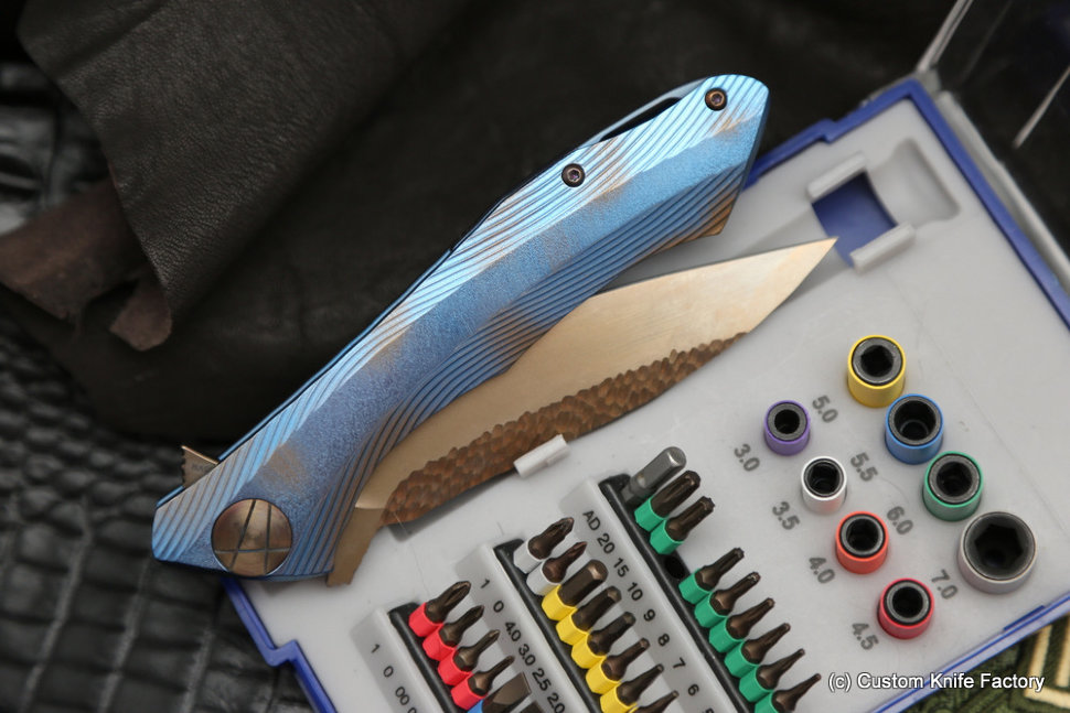 #20 Rabbit Knife customized (Alexey Konygin design, s35vn, titanium, bearings)