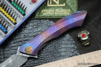 #21 Rabbit Knife customized (Alexey Konygin design, s35vn, titanium, bearings)