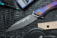 #21 Rabbit Knife customized (Alexey Konygin design, s35vn, titanium, bearings)