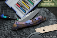 #21 Rabbit Knife customized (Alexey Konygin design, s35vn, titanium, bearings)