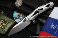 DISCONTINUED - DCPT-3 damascus clip (Aleksey Konygin, M390, bearings)