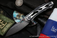 DISCONTINUED - DCPT-3 Black (Aleksey Konygin, M390, bearings)