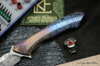 #22 Rabbit Knife customized (Alexey Konygin design, s35vn, titanium, bearings)