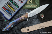 #22 Rabbit Knife customized (Alexey Konygin design, s35vn, titanium, bearings)