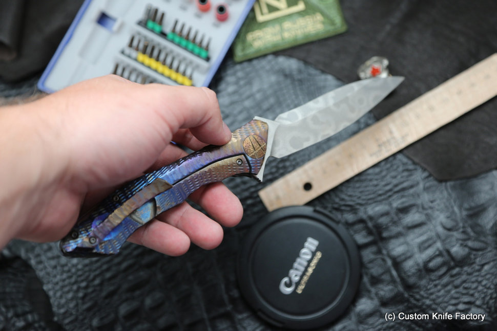 #22 Rabbit Knife customized (Alexey Konygin design, s35vn, titanium, bearings)