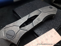 Ratata CLR Timascus clip (Prototype, M390, Ti, bearings)