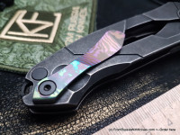 Ratata CLR Timascus clip (Prototype, M390, Ti, bearings)