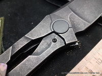 Ratata CLR Timascus clip (Prototype, M390, Ti, bearings)