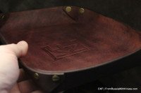 Custom CKF leather EDC tray 2