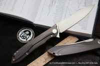 DISCONTINUED - MILK (Alex Vorobyov, M390, Ti anod, bearings, handrubbed satin)