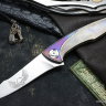 Customized Tegral knife -Scull Wings-