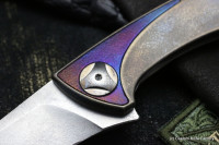 Customized Tegral knife -Scull Wings-