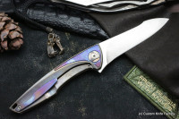 Customized Tegral knife -Scull Wings-