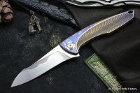 Customized Tegral knife -Gold Wave-