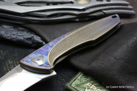 Customized Tegral knife -Gold Wave-
