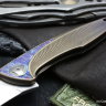 Customized Tegral knife -Gold Wave-